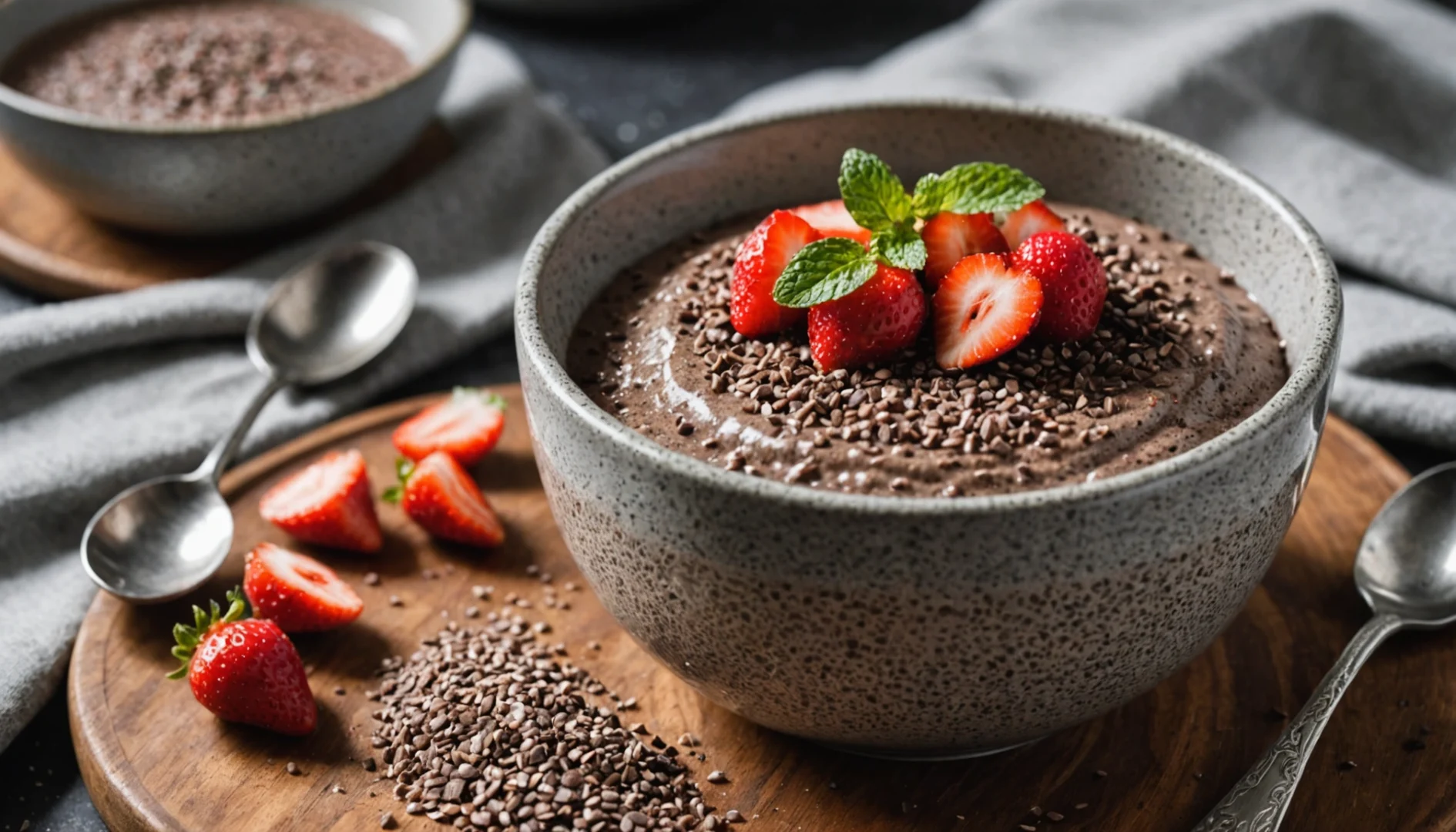 pudding chia chocolate